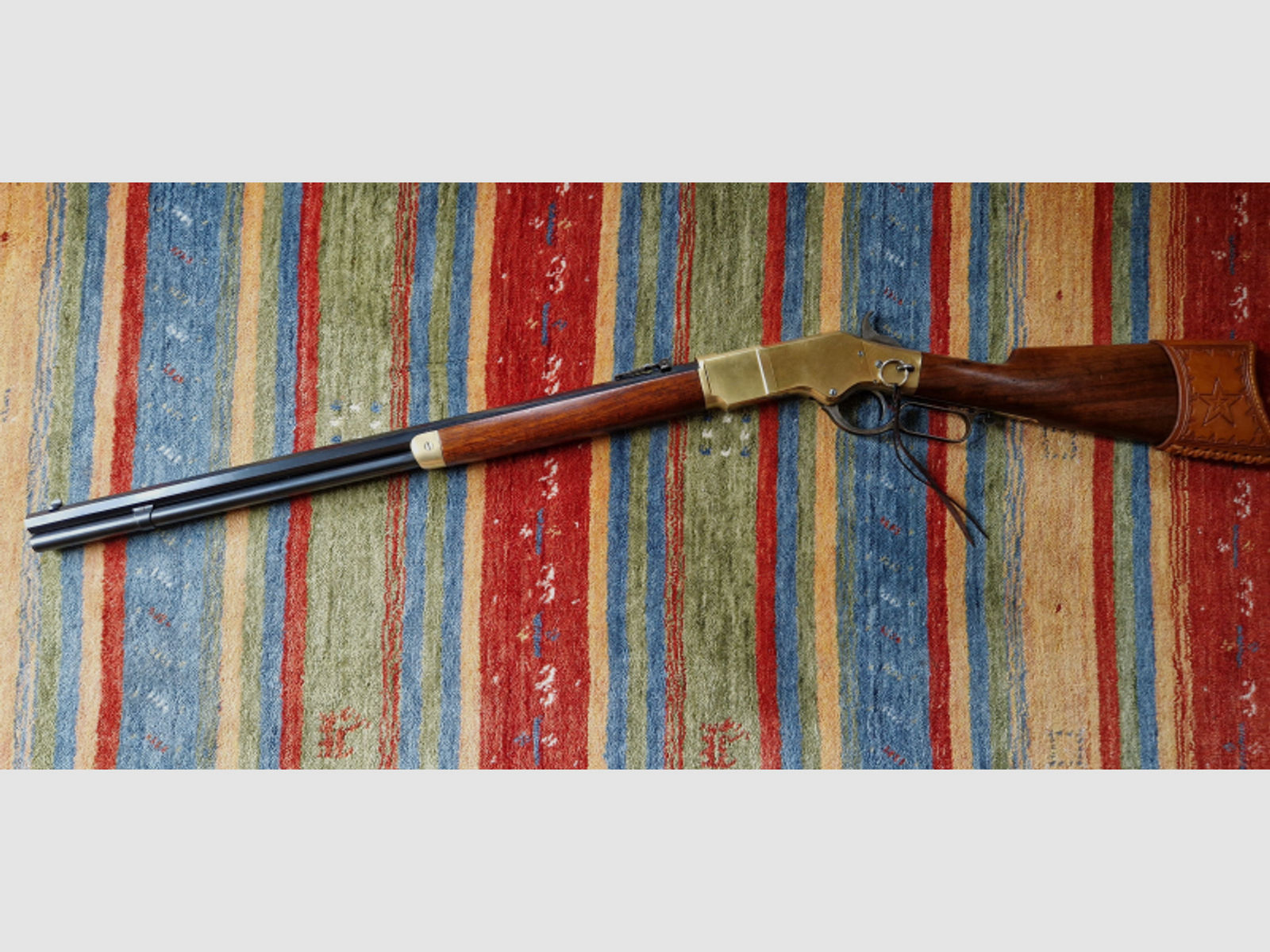 Hege Uberti, Western-Rifle Mod. 1866, Kal. 45, Salut, incl. Schaftkappe.