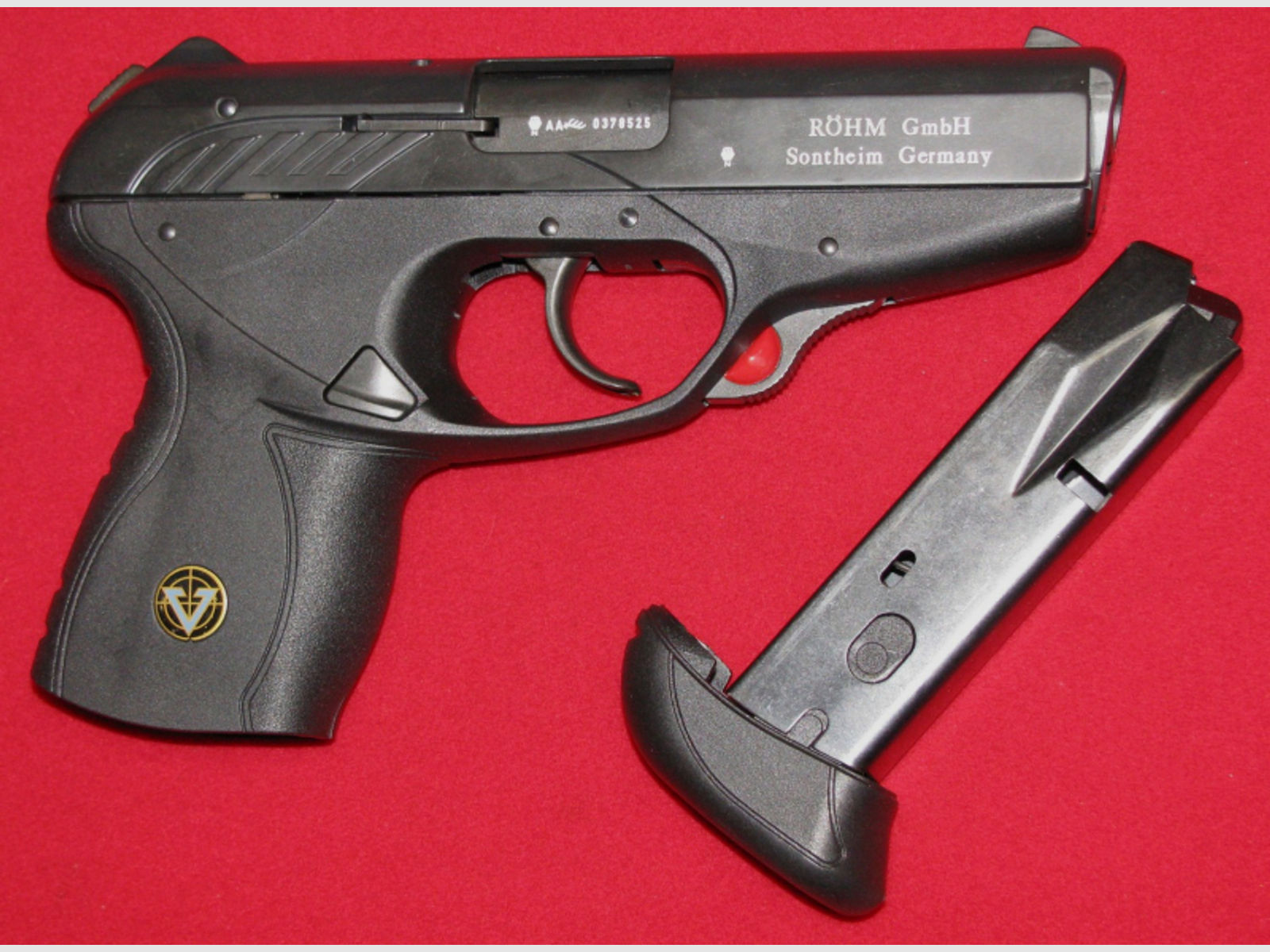 Röhm Schreckschuss - Pistole, eine Röhm VEKTOR CP 1 mit PTB 749, Bitte ansehen