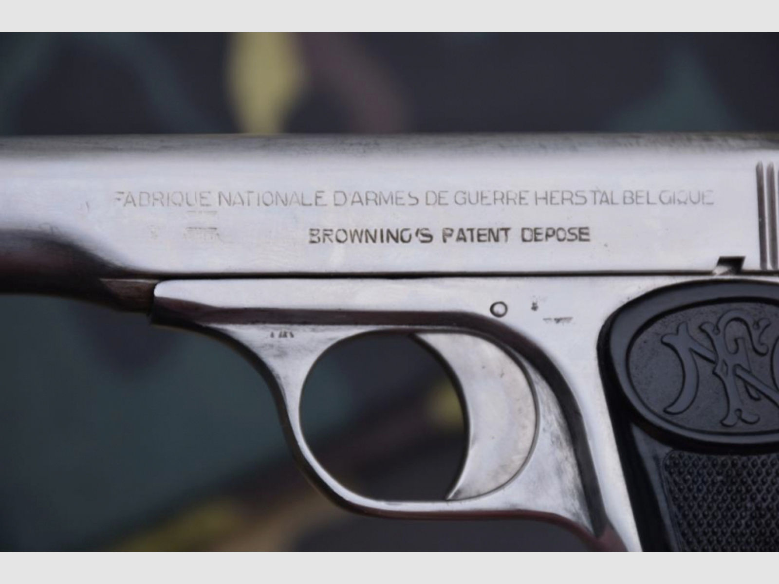 Halbautomatische Pistole Militärwaffe FN Mod. 1910/22 Kaliber 7,65 mm Browning mit WaA Abnahmen