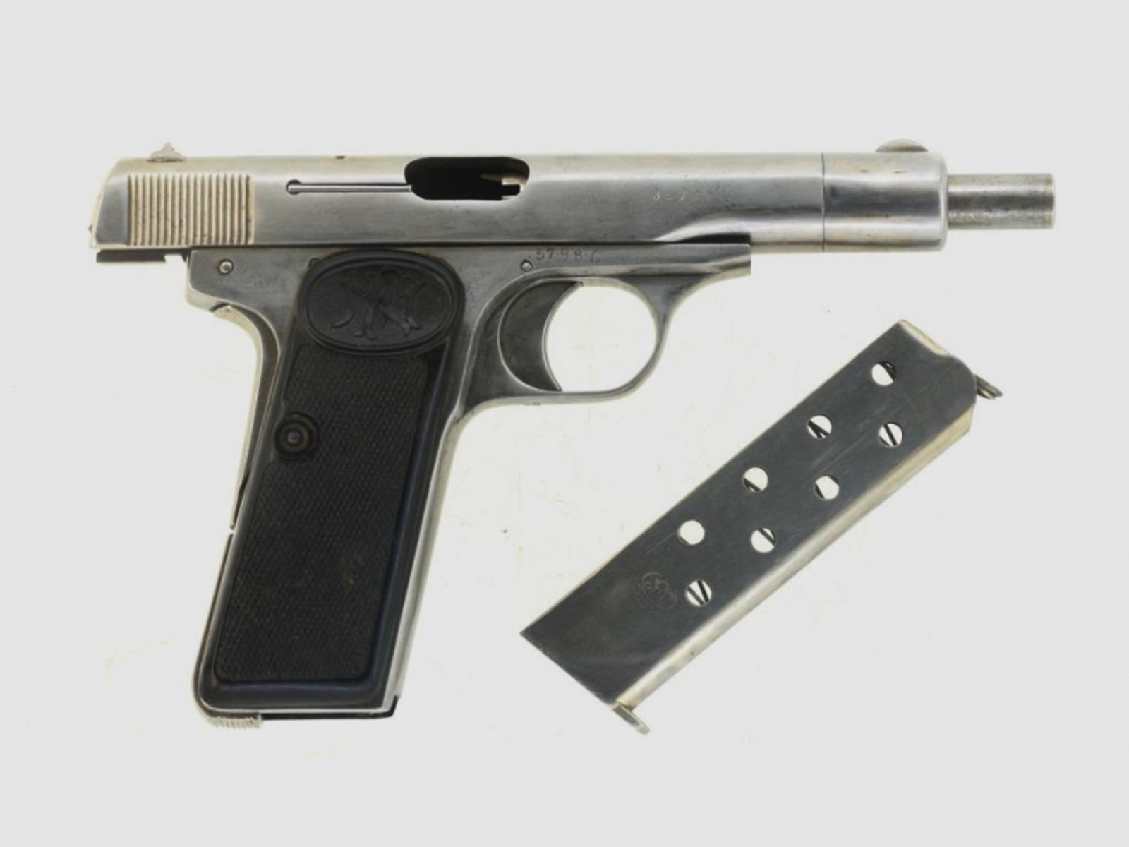 Halbautomatische Pistole Militärwaffe FN Mod. 1910/22 Kaliber 7,65 mm Browning mit WaA Abnahmen
