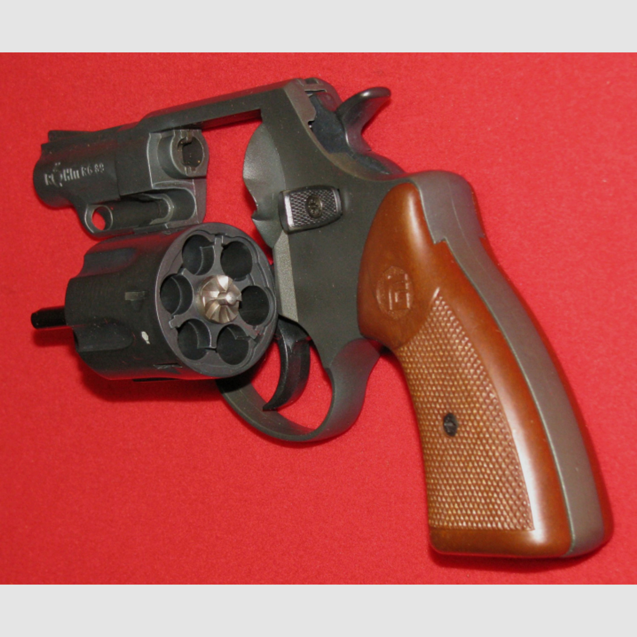 Neuwertiger Röhm Schreckschuss - Revolver, ein RÖHM RG 89 mit PTB 451, Bitte ansehen