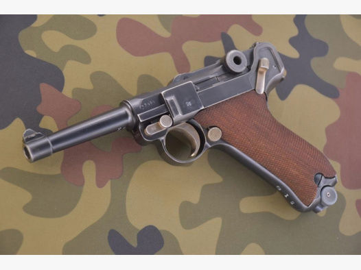 Selbstladepistole P08 VoPo 08 Polizeipistole DWM 1916 Kaliber 9mm Luger nummerngleich sehr schön!