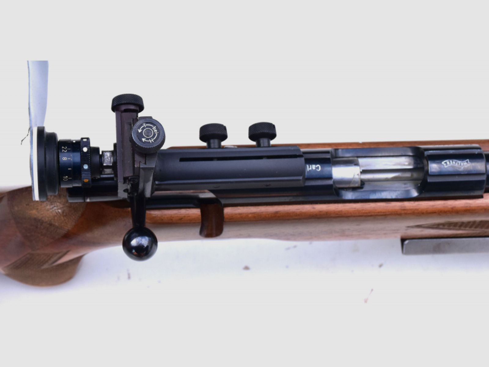 Top erhaltene Einzelladerbüchse KK-Gewehr Carl Walther Mod. Match 54 Kal. .22 l.r. von 1962, 1a!