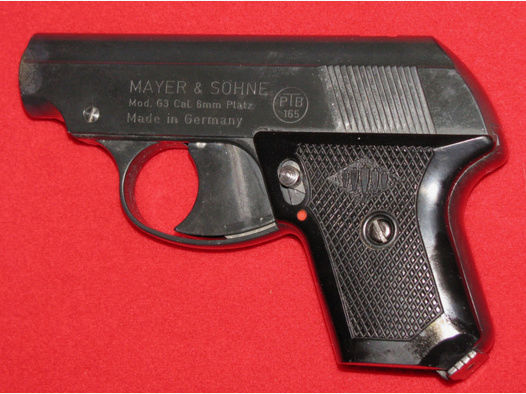 Mayer & Söhne Schreckschuss - Pistole, eine Mayer & Söhne G3 mit PTB 165, Bitte ansehen