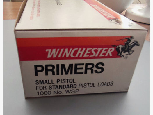 Winchester small pistol Primers For Standard loads
