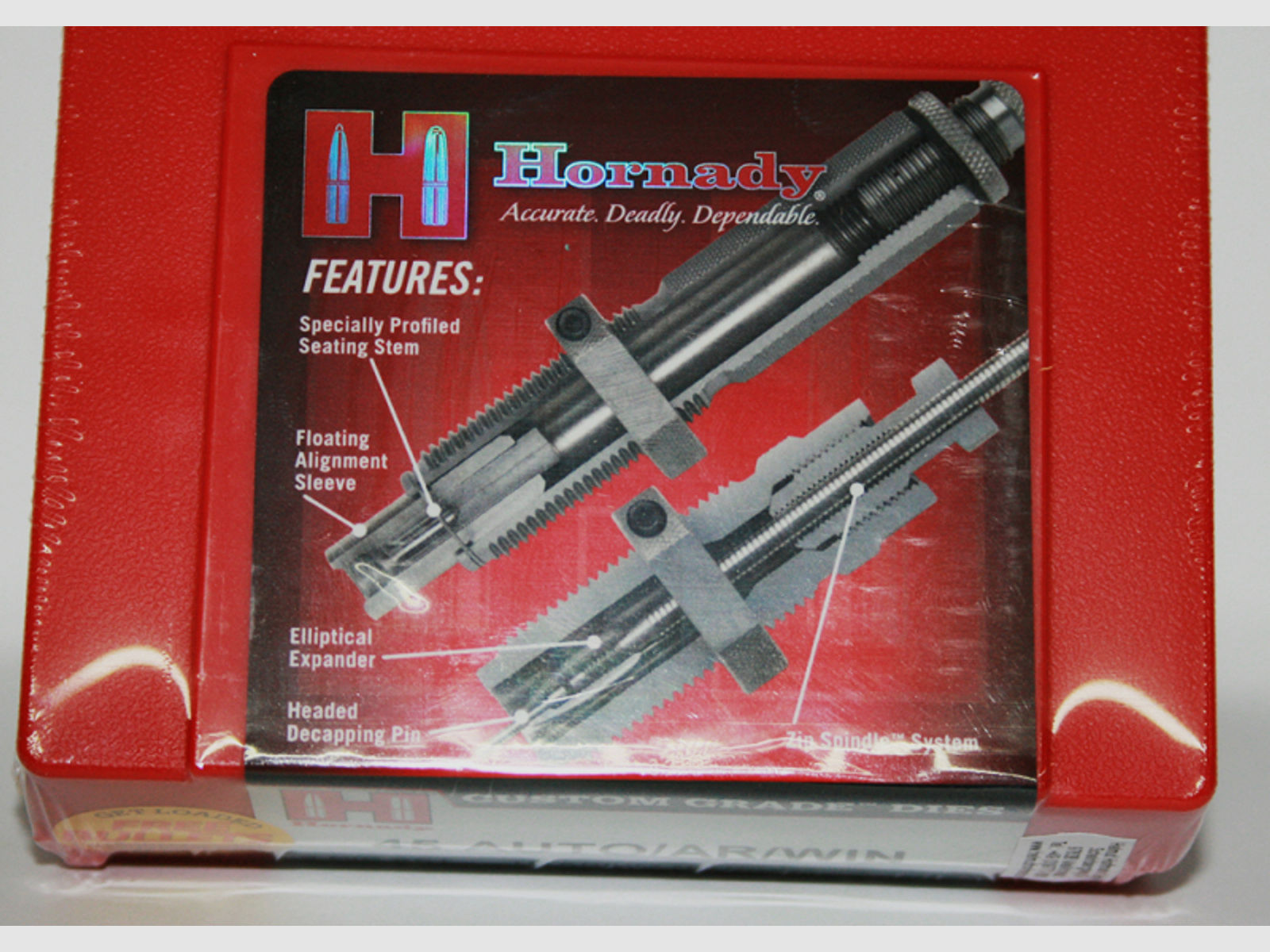 1x HORNADY 3-Die-Set FL Matrizensatz SeriesII Custom Grade #546512 Hartmetall TITAN 9x18 MAKAROV 9mm