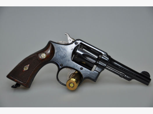 Revolver S&W Mod. 10, Kal.:38Spez., 4" Lauf