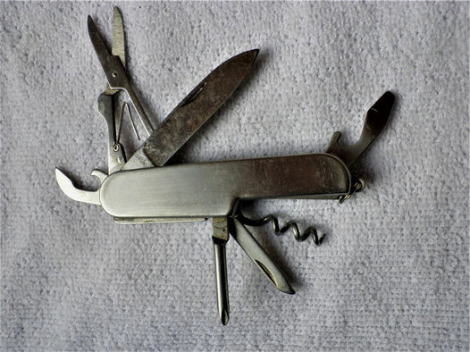 Taschenmesser mit Werkzeug Edelstahl