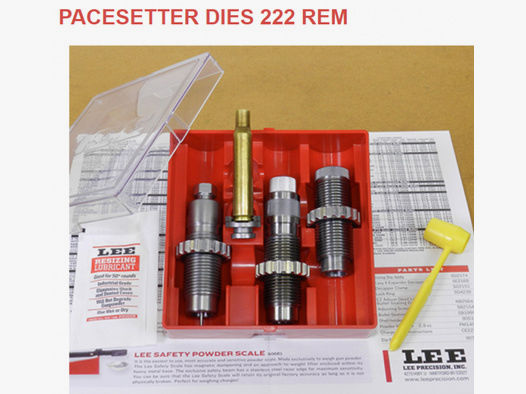 LEE 3-Die-Pacesetter Langwaffen Matrizensatz-SET Full-Length | .222 Rem. 222 Remington | #90501 NEU