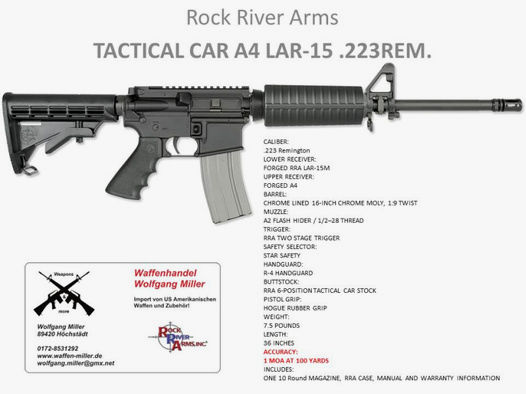 TACTICAL CAR A4 AR-15 Rock River Arms