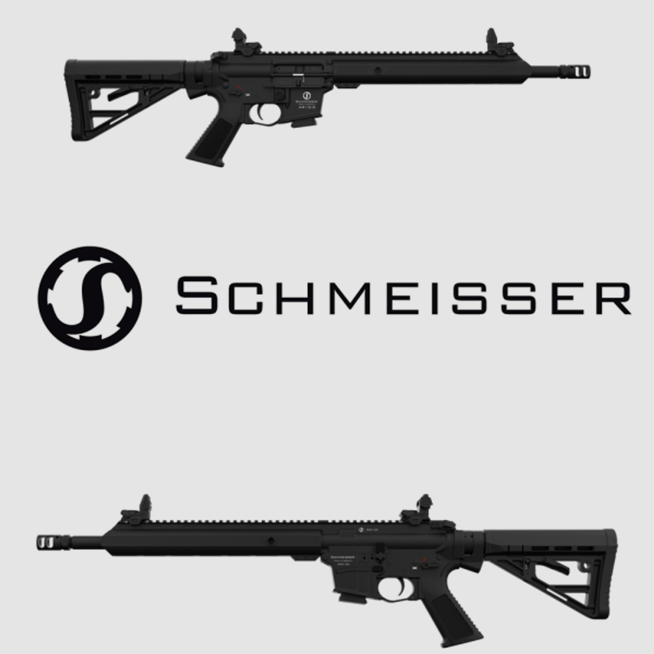 SCHMEISSER AR-15 9 Sport M Selbstladebüchse 9mm 9x19 14,5'' Lauf Norec Kompensator Schubschaft BKA !