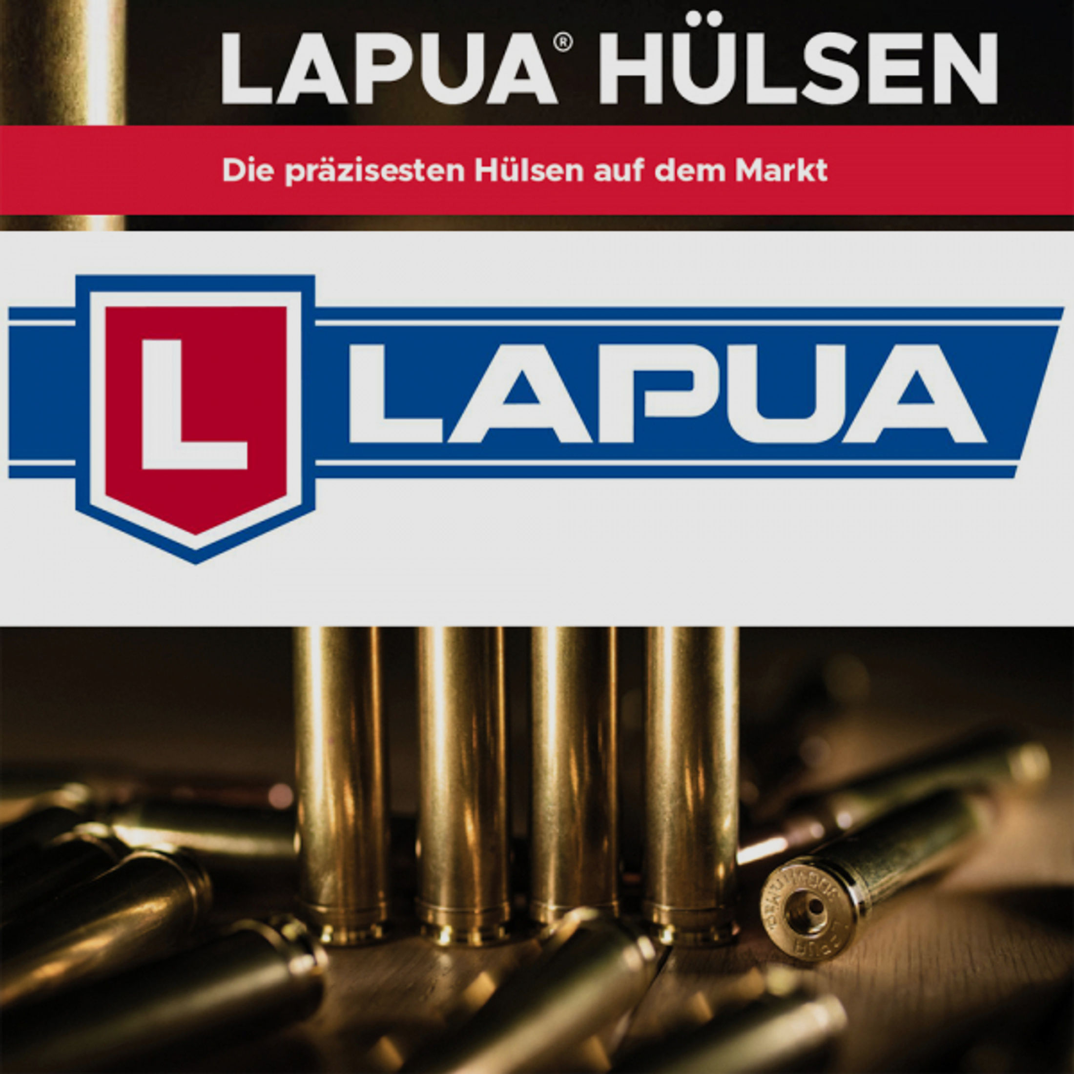 100 Stück NEUE LAPUA CASES | Wiederlade Hülsen | .260 Rem. | 260 Remington BOXER NEU o.Zünd #4PH6050