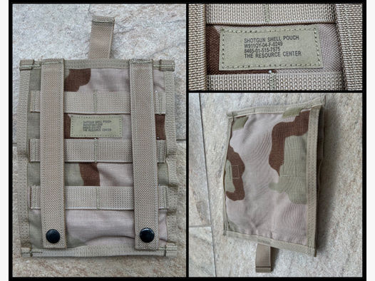 Originale US-Army Schrotpatronen Tasche / SHOTGUN SHELL POUCH / auch für 50 BMG