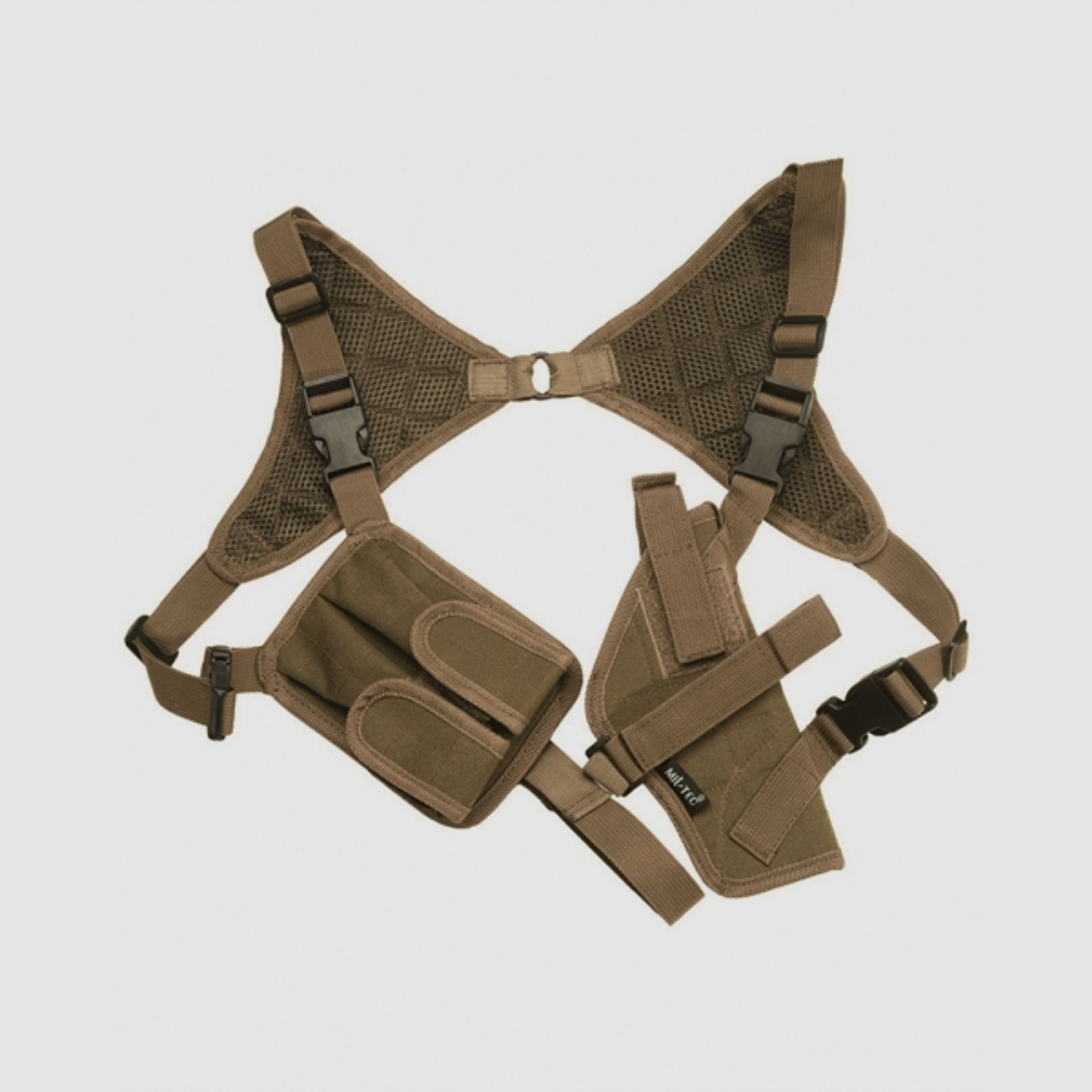 Pistolen Schulterholster RECHTS / LINKS Beige ( Coyote ) - Pistolentasche + Magazintasche