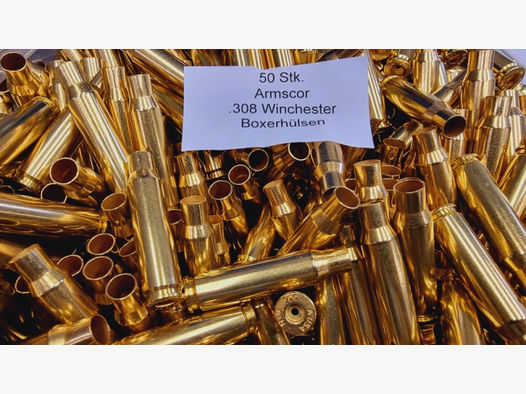 .308 Winchester, Boxerhülsen von Armscor 50 stk