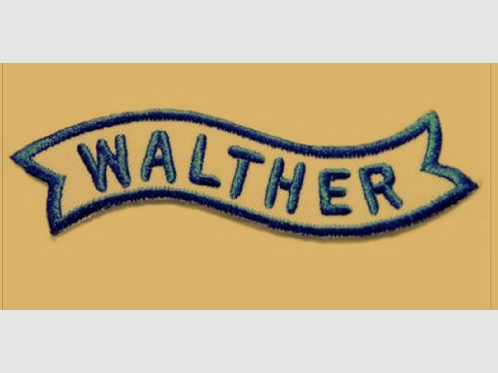 AUSVERKAUF! Patch "Walther", länglich, ca. 8cm