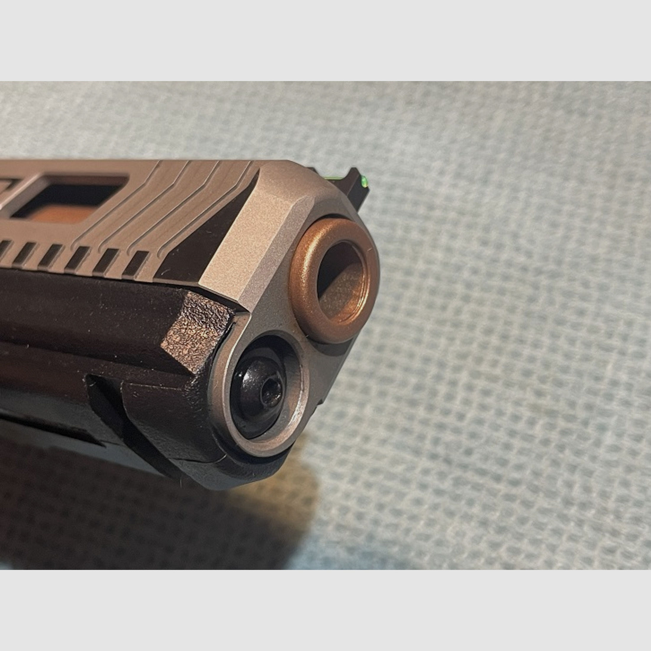 Custom Airsoft Stainless Steel TTI Glock 45 GBB Snake Eyes (VFC Basis)
