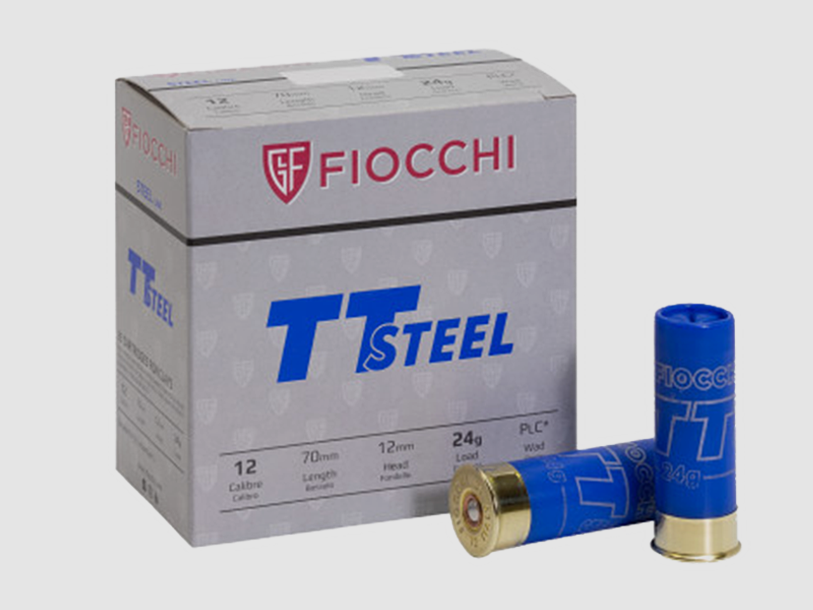 Fiocchi TT Steel 12/70 24 gr Schrotpatronen 250 Schuss