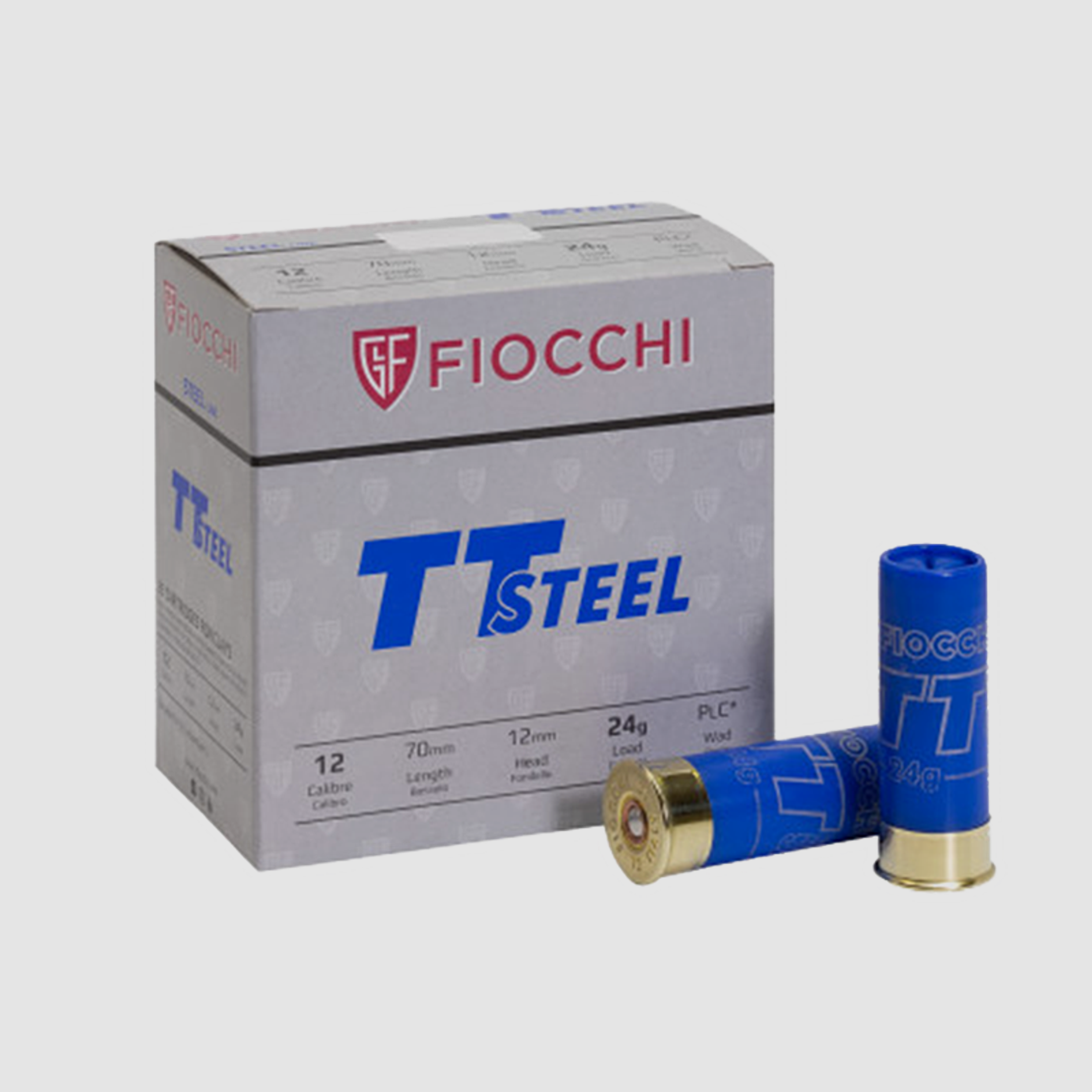 Fiocchi TT Steel 12/70 24 gr Schrotpatronen 250 Schuss