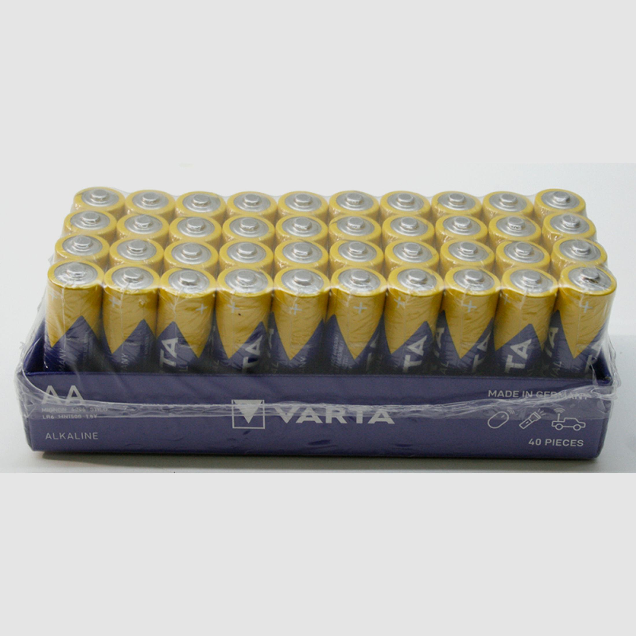40 x VARTA Industrial AA Mignon Alkali-Mangan 1,5V #4006 Batterie > Wildkamera Fotofalle Kirrautomat