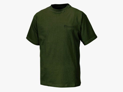 -60% ! Pinewood Baumwoll T-Shirt "DOPPELPACK" grün 90% Baumwolle Rundhals, 2 Shirts in der Größe M