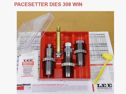 LEE 3-Die-Pacesetter Langwaffen Matrizensatz-SET Full-Length .308 Win. 308 Winchester #90507 7,62x51
