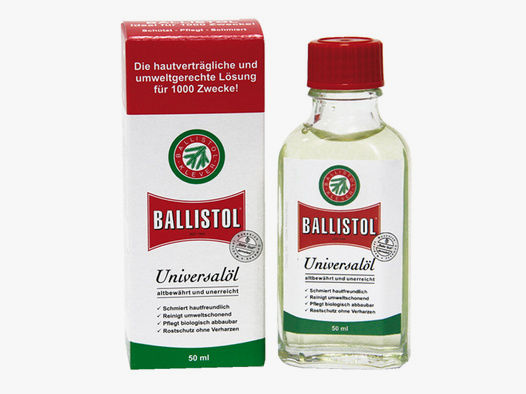 Ballistol Universalöl 50ml Flasche #21000 | Waffenöl Waffen- Holz- und Lederpflege > verharzt NICHT