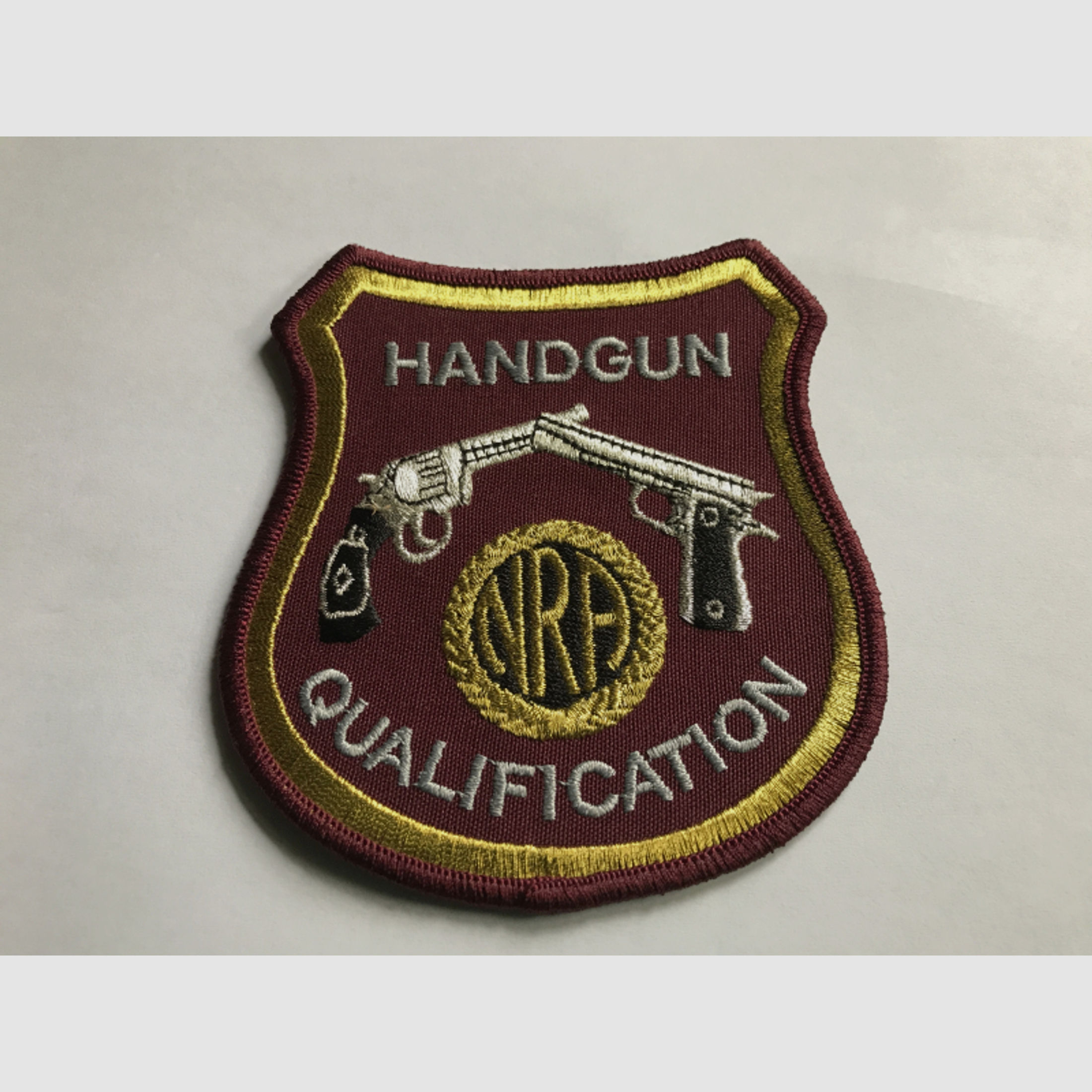 Aufnäher National Rifle Association, NRA, Handgun Qualification