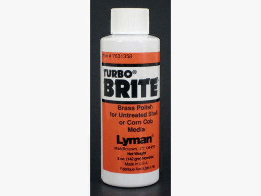 Lyman #7631358 Turbo Brite Brass Polish | Zusatz für Tumbler Granulat (Mais / Nuss) Messingpolitur