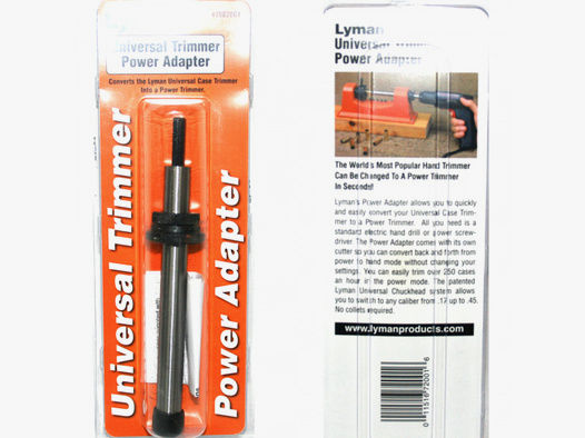 Lyman PowerAdapter #777862001 für Hülsentrimmer #7862000 - Universal Case Trimmer > Bohrmaschinenada