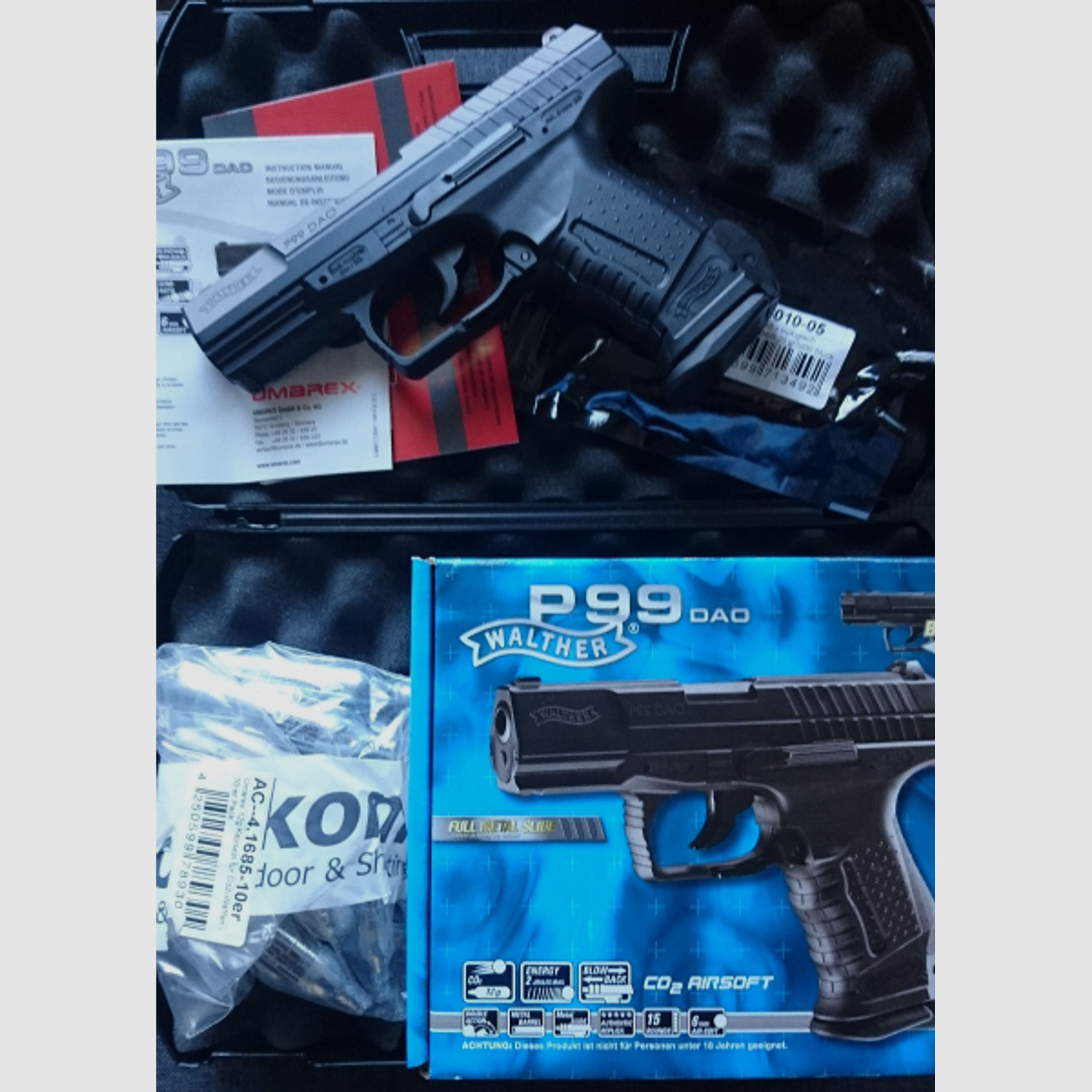 CO2 Pistole BB Walther P99 DAO Softair