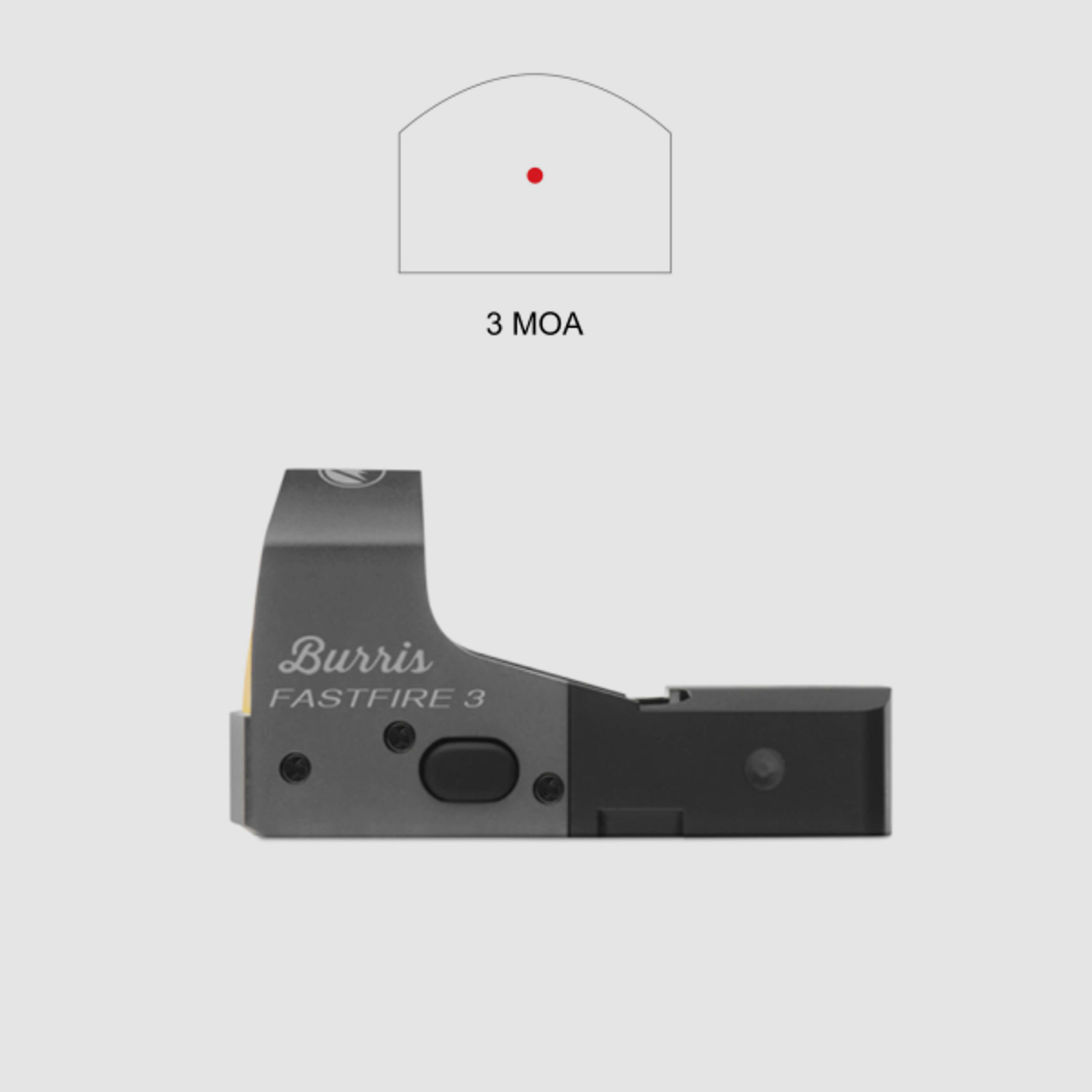 Burris FastFire III Leuchtpunktvisier Red Dot Sight 3 MOA Dot Reticle/ Weaver-/Picatinny