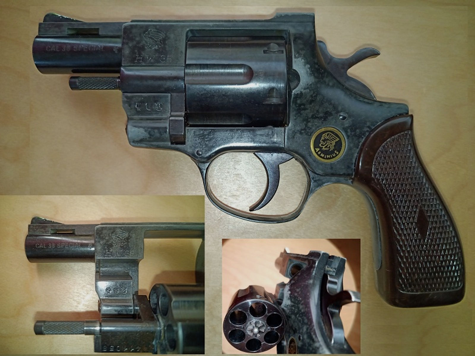 Revolver HW38 .38 spez. 2,5 Lauf Arminius Weihrauch