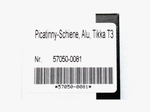 Recknagel (Weaver) Picatinny Schiene für TIKKA T3 X T3 Lite T 3 alle Kaliber inkl. Schrauben NEU!