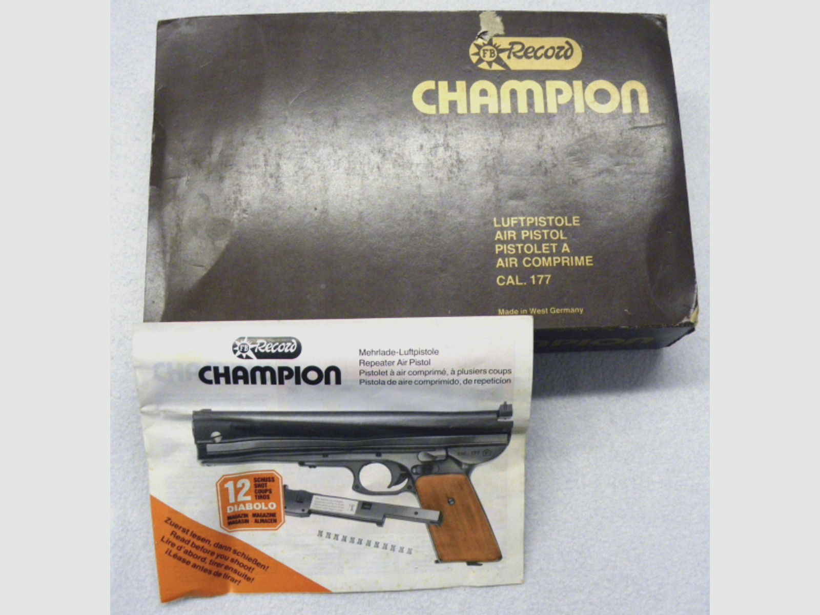 Record Champion Luftpistole .177/4,5mm