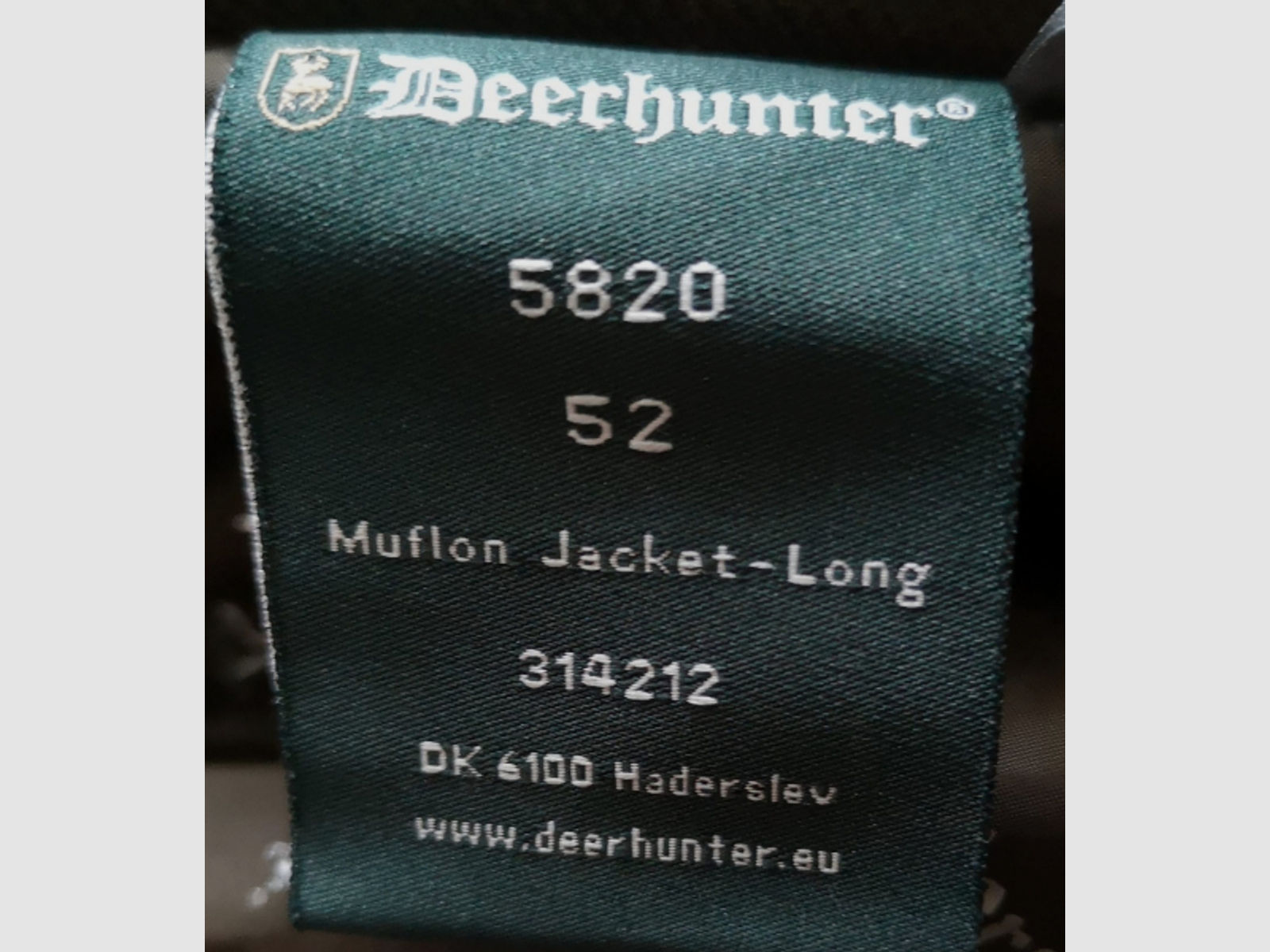 Deerhunter "Muflon long" Winterjacke Gr. 52