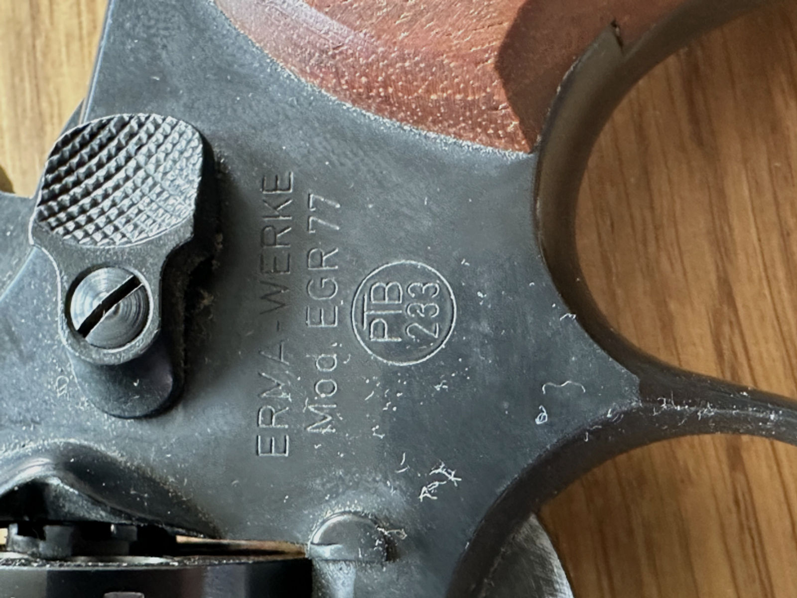 Revolver Erma EGR 77 9mm Platz alte PTB