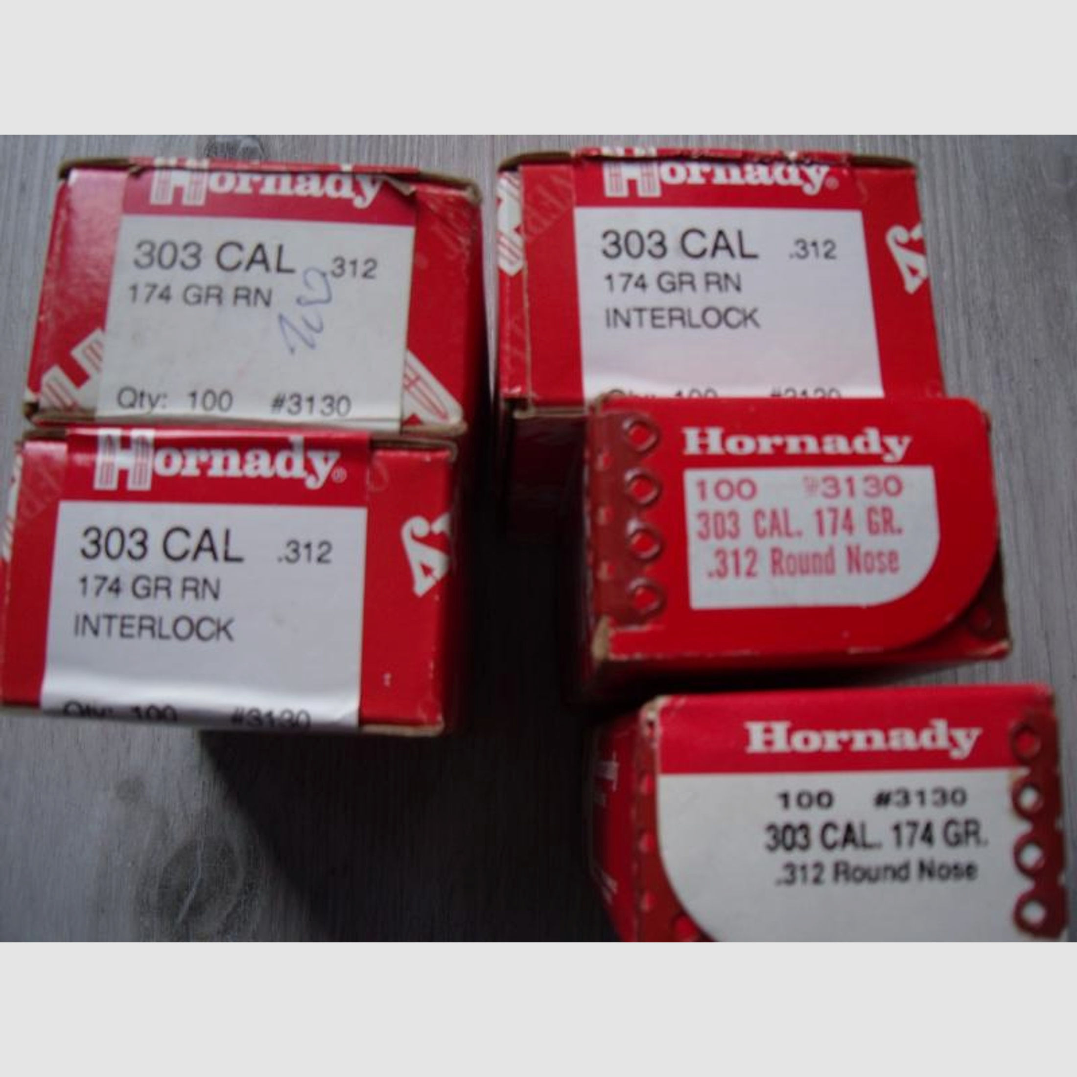 Hornady Interlock cal.312 174gr Rundkopf 500 Stück