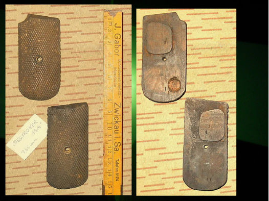 === Ersatzteile: Griffschalen-Paar für alte Pistole DESTROYER 1914 (7,65mm)  no P08 Borchard C96 =