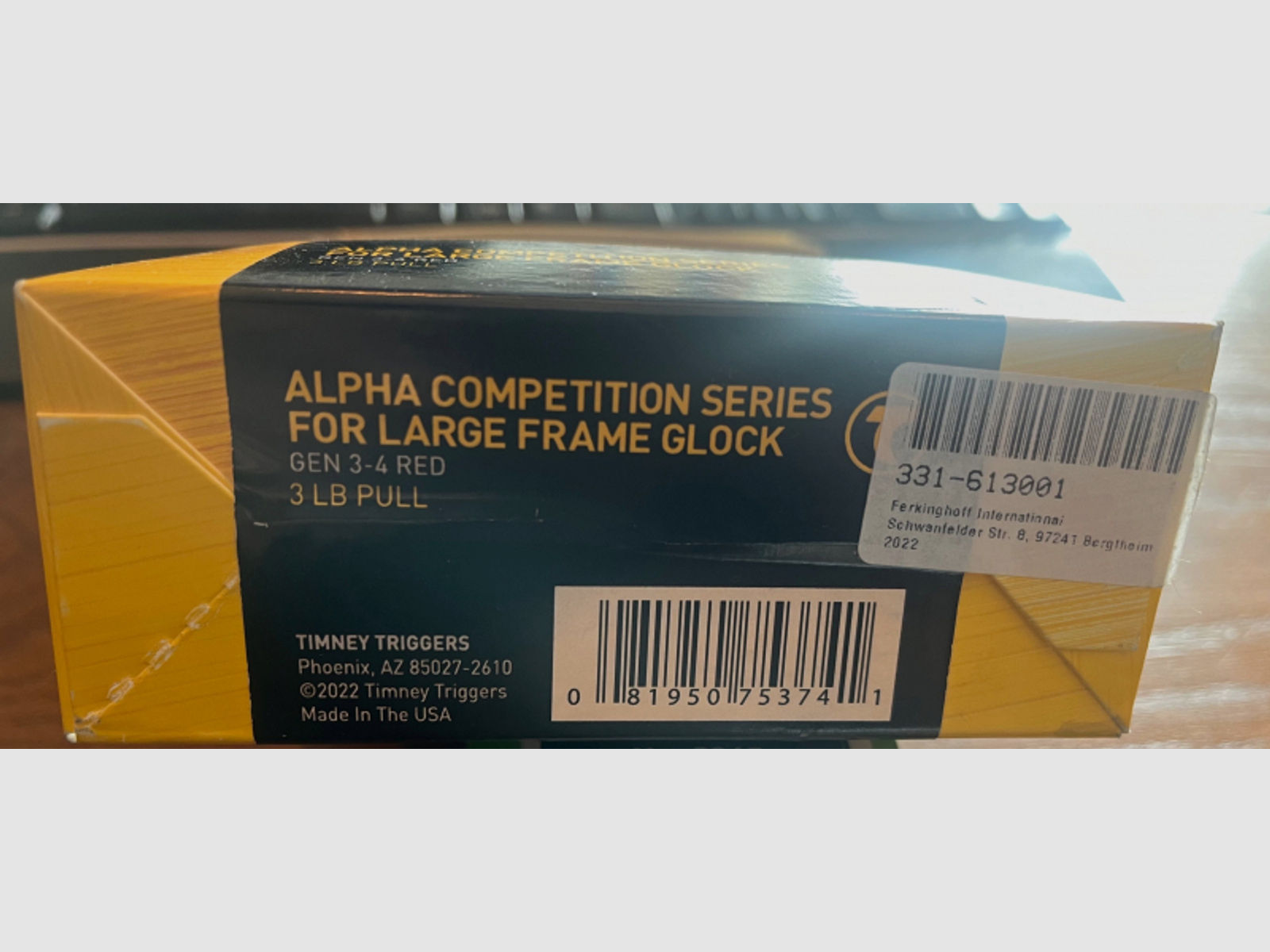 Timney Alpha Competition Trigger LF Glock 20 21 40 41