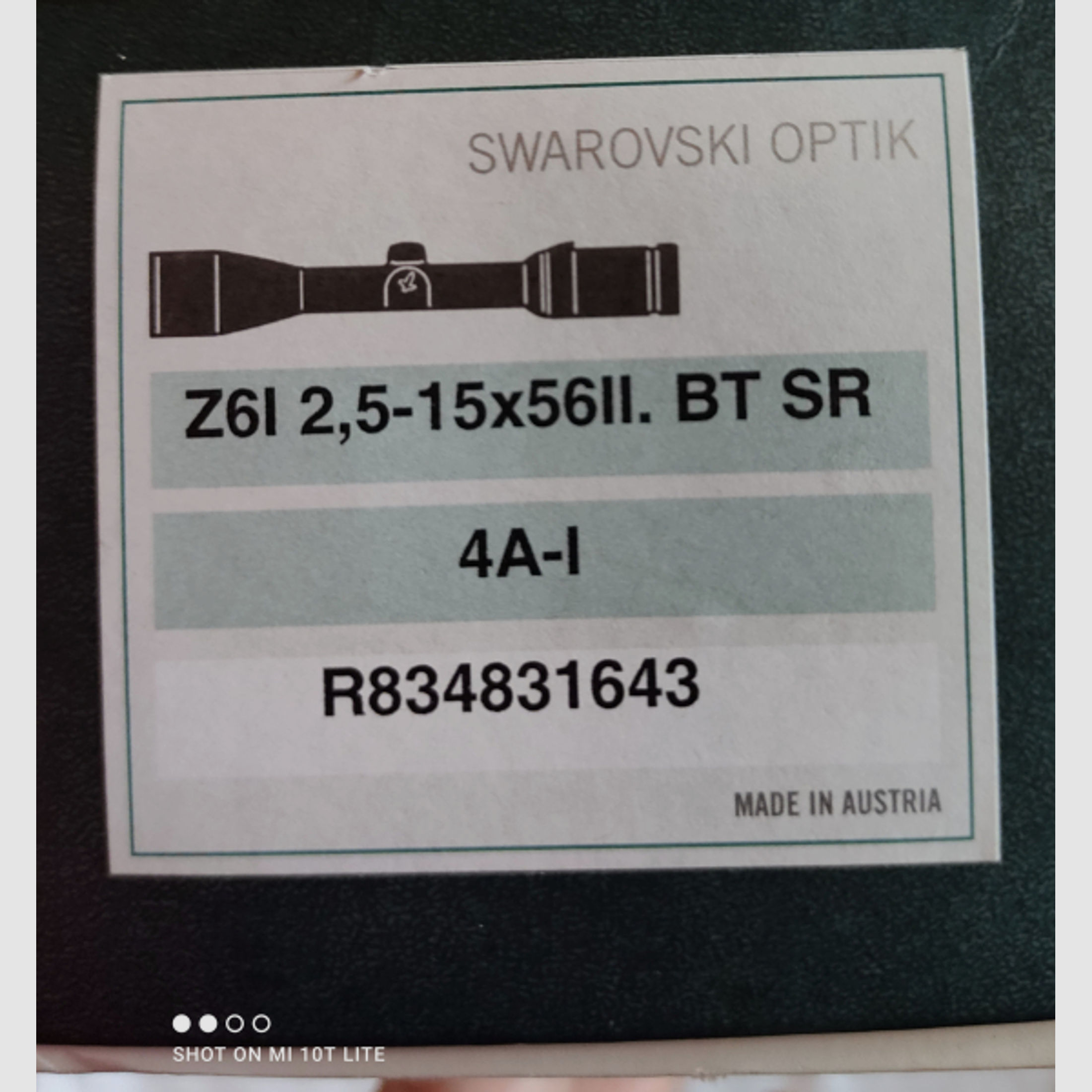 Swarovski Z6i 2,5-15 x 56 gen2 Blaser R8 R93 Sattelmontage Innomount