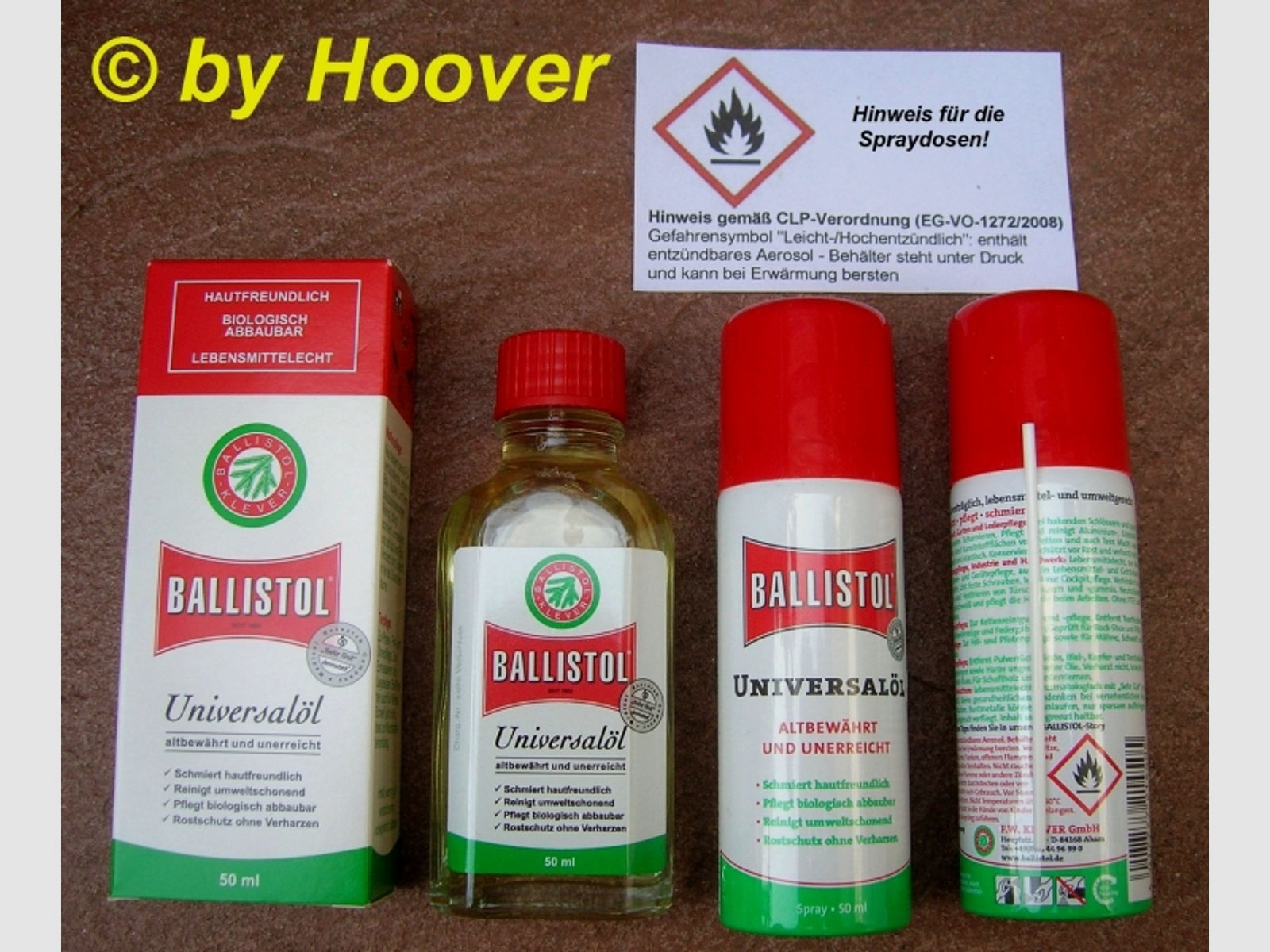Ballistol Universalöl / Waffenöl - 50 ml Flasche oder 50 ml Spray je 3,50  ( 70 / Liter)