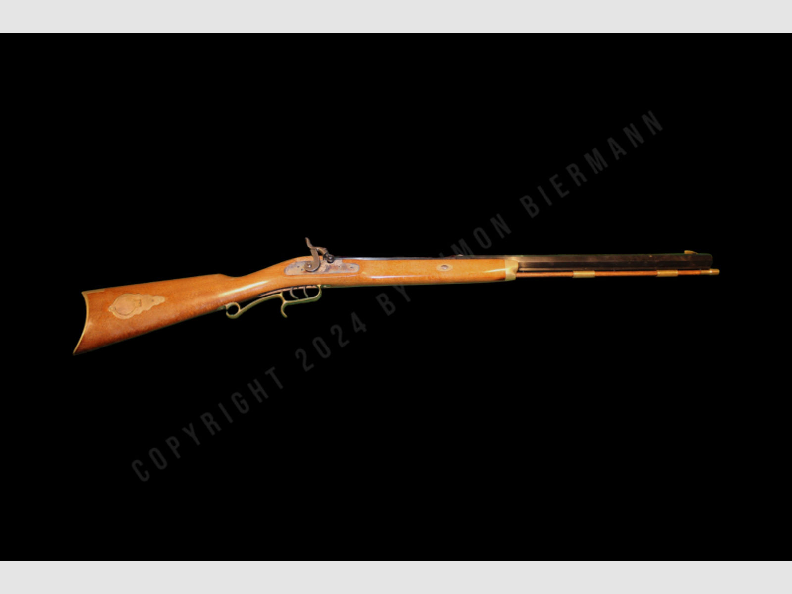 Perkussionsbüchse, Dikar, Hawken Rifle, Kaliber .45(BlackPowder).