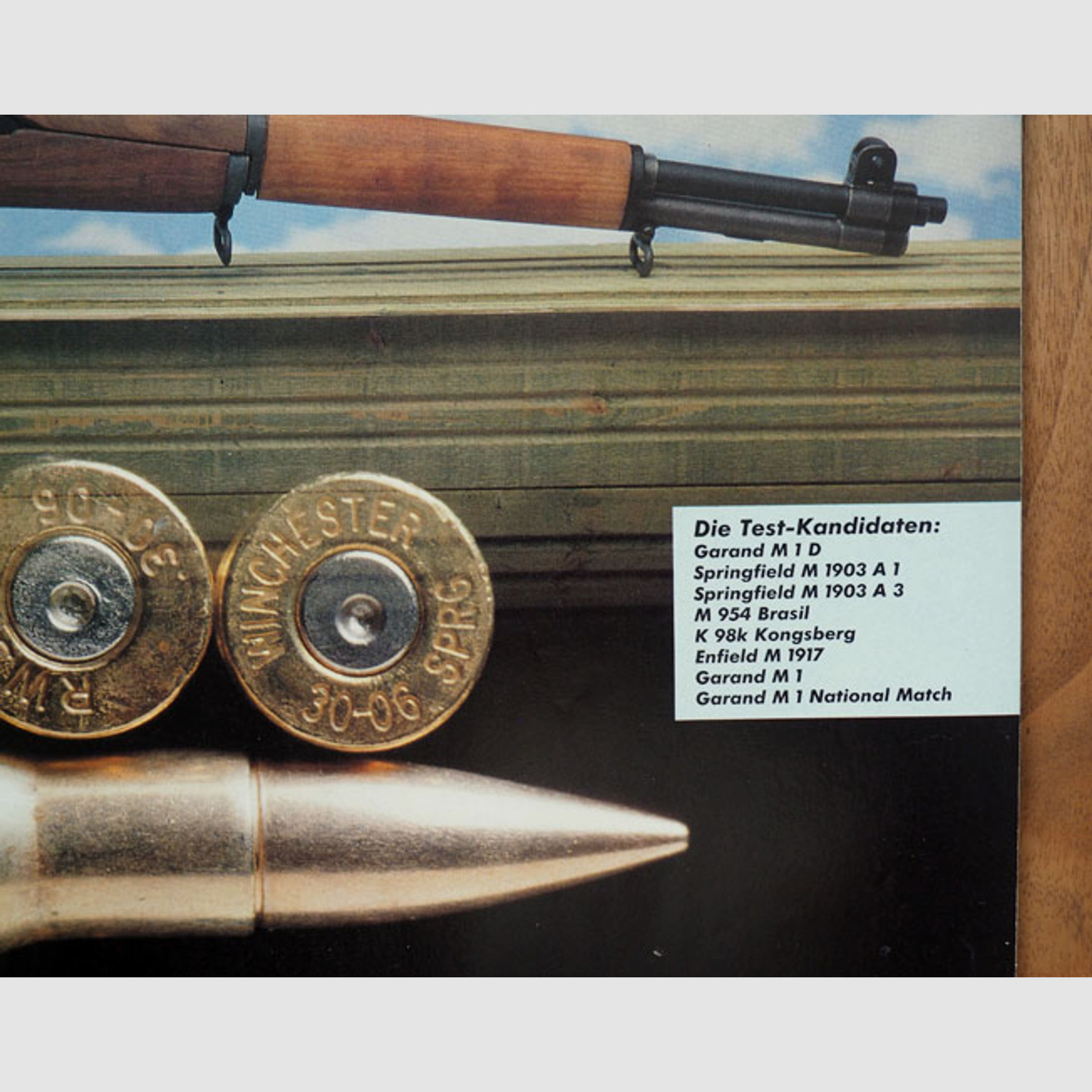 Visier Heft Im Portrait die Gewehre in .30-06 Garand m1 , Springfield M1903 u.a.