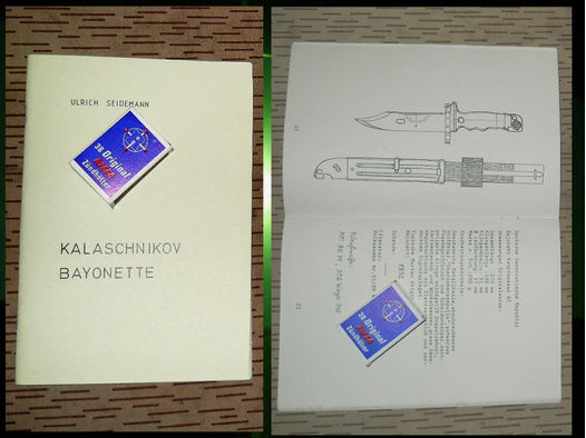 === Heft/kl. Buch über Bajonette Kalaschnikow AK47/AK74 u.a. Kampfmesser KM-87 DDR KM87 NVA ===