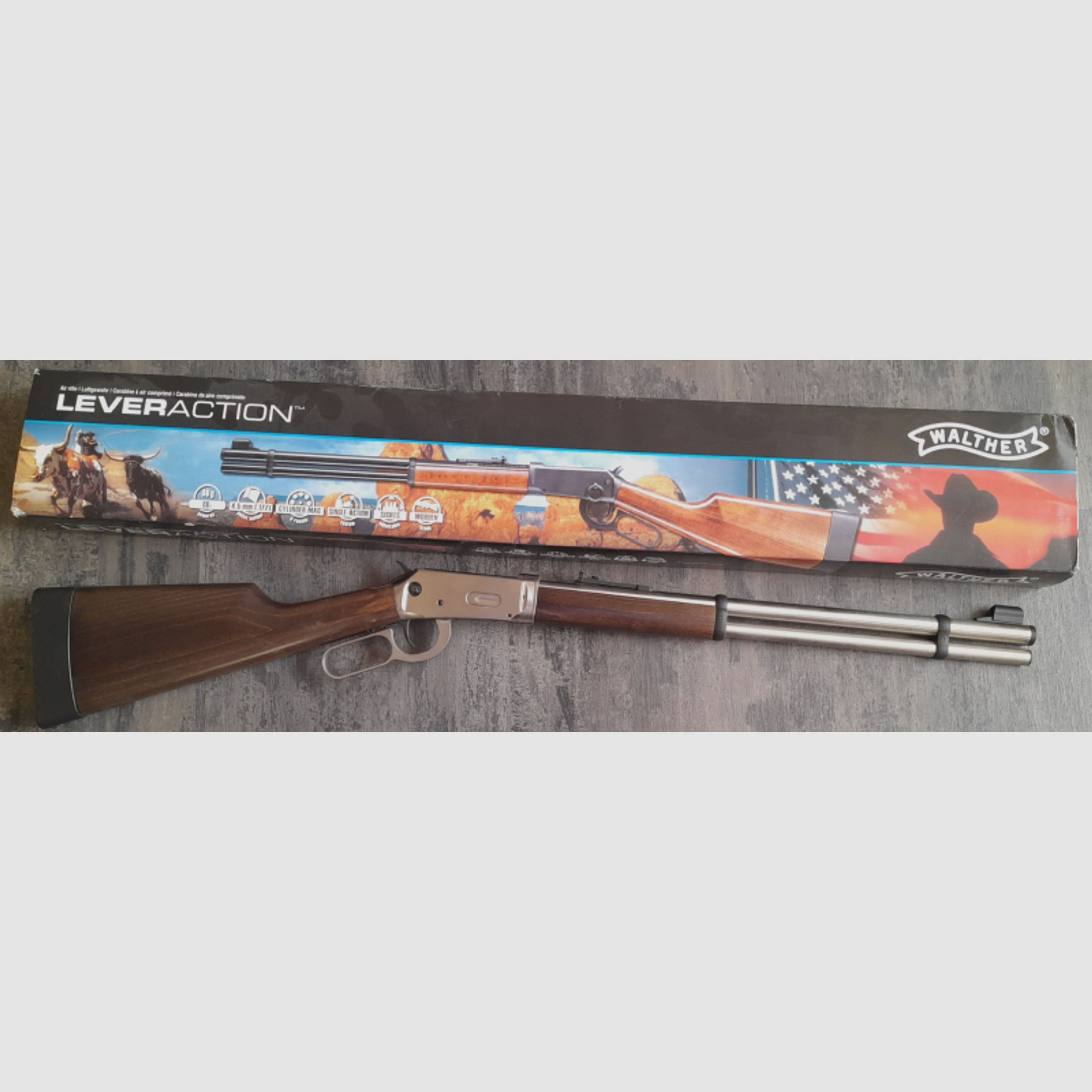 Walther CO 2 Lever Action Rifle Steel Finish