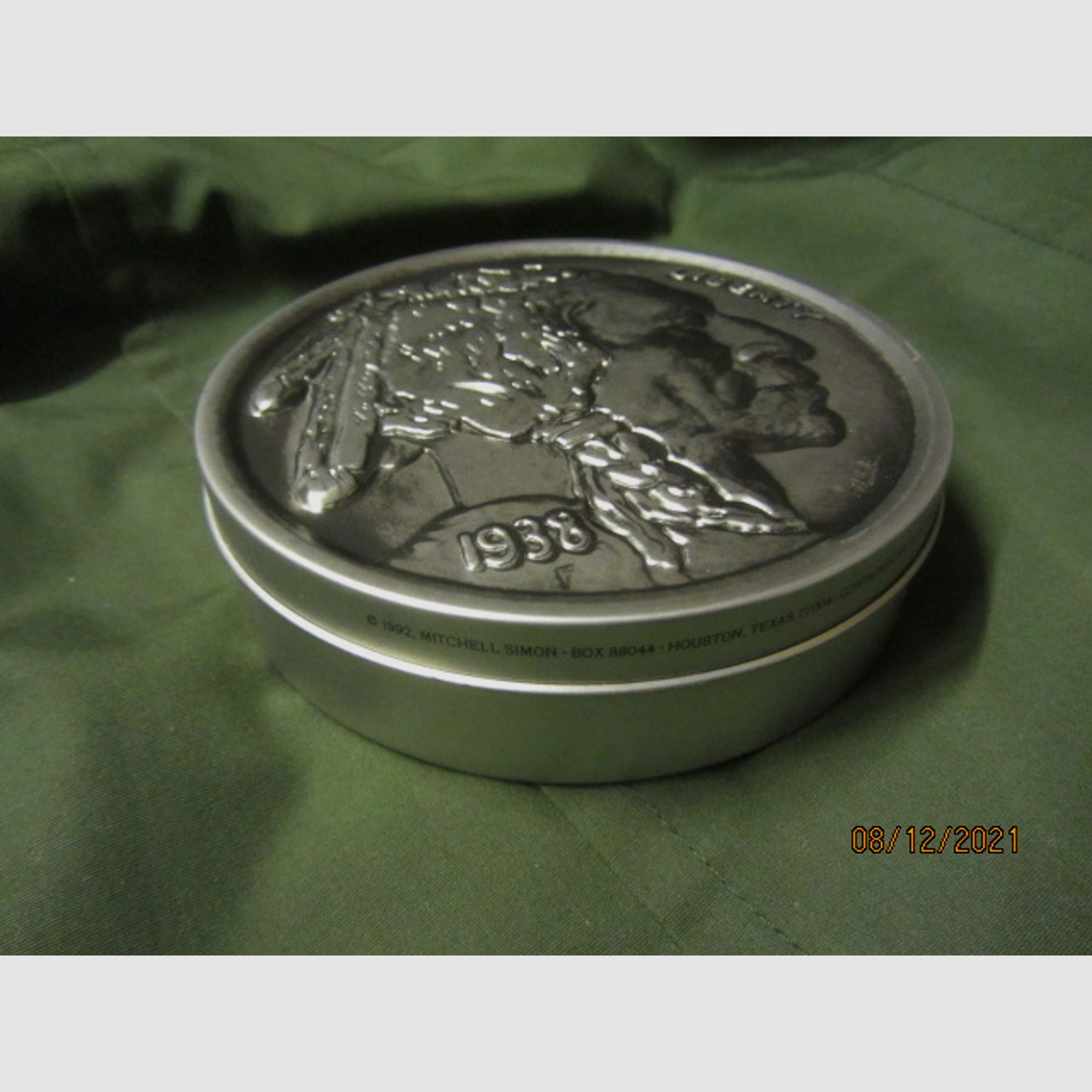 Blechdose 5 Cents Buffalo Nickel