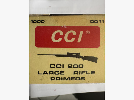 1000 Zündhütchen CCI 200 Large Rifle