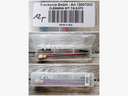 NEU: Frankonia Cleaning Kit / Reinigungsgarnitur im Kaliber 7mm / 6,5 / .270 - NICHT KOMPLETT -