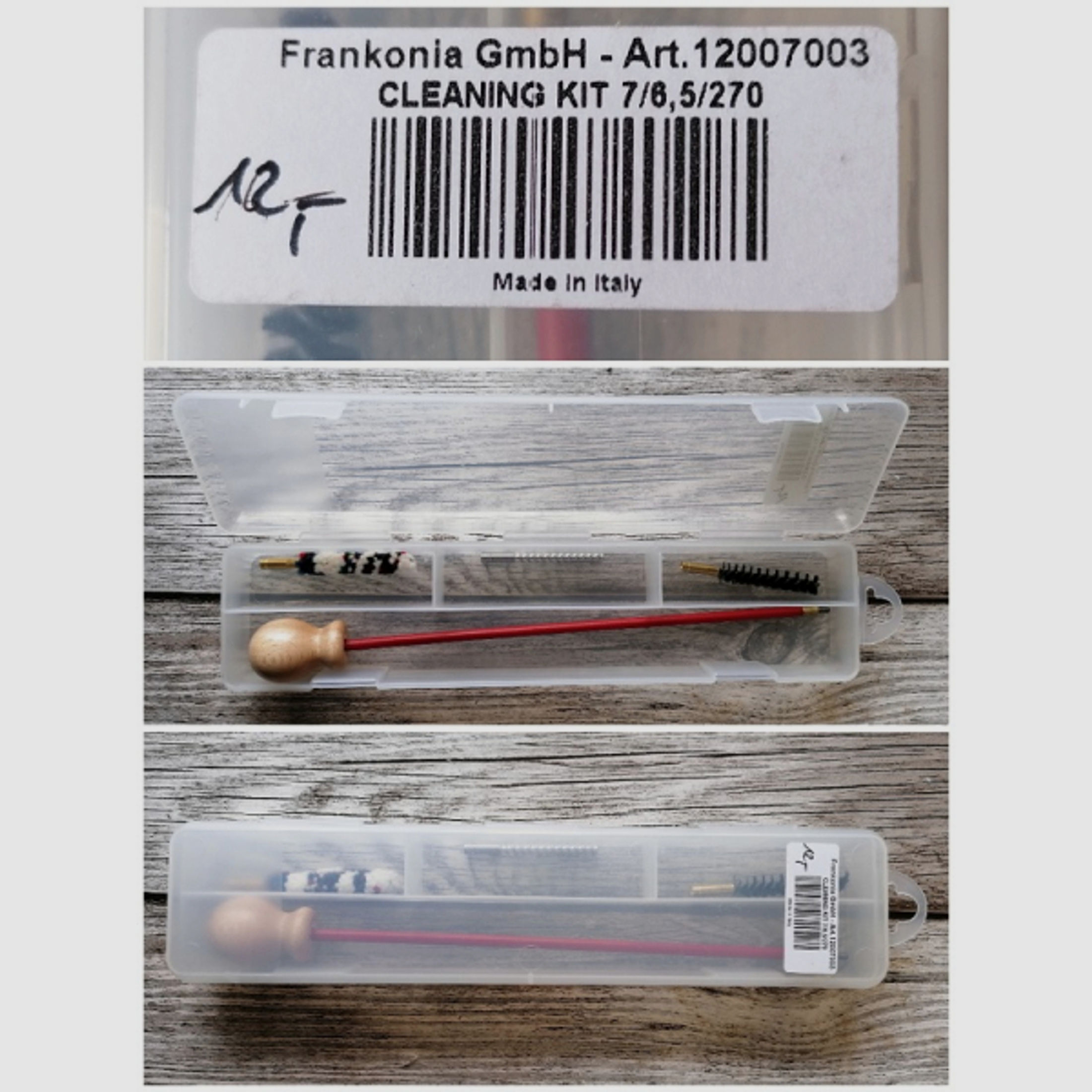 NEU: Frankonia Cleaning Kit / Reinigungsgarnitur im Kaliber 7mm / 6,5 / .270 - NICHT KOMPLETT -